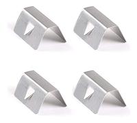 GAOHOU 4pcs Replacements Car Wind Rain Deflector Stainless Steel Fitting Clips Retaining Clamps for Heko G3 SNED