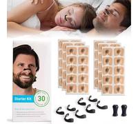GAOHOU 60Pcs Magnetic Nose Strips - Anti-Snoring Nose Clips Nose Breathing Dilators for Easy Breathing Quality Sleeping