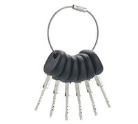 GAOHOU 6PCS 606 Ignition Key for Liebherr John Deere Excavators Dumper Trucks Heavy Equipment, Black, Plastic and Iron, Rotary, Manual, Normally Open