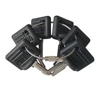 GAOHOU 6Pcs Forklift Ignition Keys Crown Ignition Key #107151-001& #107151-002 Compatible for Crown Clark Hyster Gradall JLG CAT Pollak Skytrak Yale Electric Pallet Truck Forklifts
