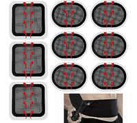 GAOHOU 9Pcs Replacement Gel Pads for ABSStimulator Updated Body Electrodes Pads for Slendertone ABS Belt Black W/Red Arrow