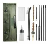 GAOHOU Rifle Bore Cleaning Kit Set, Shot Cleaner Brush Rod Maintenance for .22cal .223 556 Caliber with Pouch Brushes Set