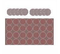 GAOHOU Self-Adhesive Match Striker Paper Pre-Cut in Circles Honeycomb Pattern Peelable Matchsticks for Easy Match Lighting Craft Projects
