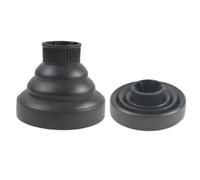 GAOHOU Universal Diffuser Hairdryer Curly Hair Dryer Diffuser Attachment Collapsible Portable Hair Dryer Diffuser Silicone for Travel Black