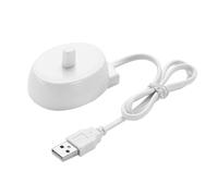 GAOHOU USB Electric Toothbrush Charging Cradle Replacement for Braun Oral B Portable Toothbrush Travel Charger White