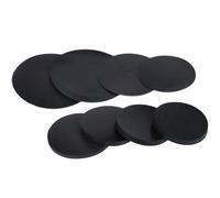 GAOHUAF 10pcs 2mm Thick Black Nitrile Rubber Sheet, Diameter 10mm-100mm Solid Round NBR Rubber Plate, Sealing Circular Gasket(10mm)