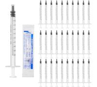 GAOHUI 30PCS Colostrum Collection Kit, 1ml Syringes with Cap for Colostrum Harvesting, Sterile Syringe for Labs, Measuring Liquids, Plant Watering, Pet Feeding(White)