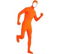 Gaoin Men's and Women's Face Open Spandex Halloween Costumes Bodysuits, Orange, XL