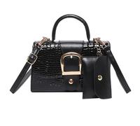 GAOINTELL 2pcs Set Casual Crossbody Bag Elegant Embossed Pattern Handbag PU Leather Shoulder Bags with Adjustable Strap for