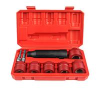 GAOINTELL Car Wheel Hubs Studs Cleaning Tool Set Efficient Rusts Remover with Storage Box 9pcs for Use in & Professional Setting Car Hubs Studs Brush