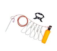 GAOINTELL Fishing Holder Set with Float Handle Fishing Stringer Stainless Steel Stringer Clip Big Fish Wire Rope Stainless Steel Fish