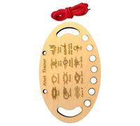 GAOINTELL Portable Wood Knot Practice Board Include 12 Knotting Methods Tying Tool Trainer For Beginner Kid Knot Tying Training