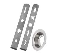 GAOINTELL Practical Meat Grinder Part Stainless Steel Nozzle Biscuit Accessories Metal Texture Suitable for Various Mixers