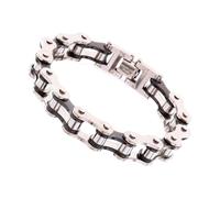 GAOINTELL Stainless Steel Punk Motorcycle Bracelet For Men Secure Comfortable Wear Wrist Bangle Hand Wristband