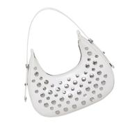GAOINTELL Stylish Studded Motorcycle Inspired Underarm Bag Convertible Shoulder Handbag Practical PU Large Capacity