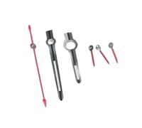 GAOJUDAF 1 Set Hour Minute Second Hands Kit, Watch Needles Replacement Accessories for 7750 Movement Repair Parts(Sliver Red)