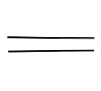 GAOJUDAF 10pcs Black Kite Model Hollow Tube, 0.5meter Carbon Fiber Shaft Round-Headed Low Thermal Expansion(9x7x500mm)