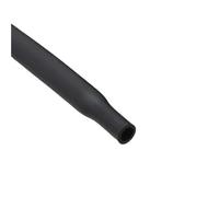 GAOJUDAF 1M Silicone Heat Shrink Tube Diameter 0.8mm-30mm, 1.7:1 Shrinkage High Temp-resistance Soft Cable Sleeve(Black,1mm)