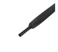 GAOJUDAF 1pc Heat Shrinkable Tube Dual Wall Cable Protector, Dia 6-72mm Black Adhesive Lined for Wires(72mmX1.22M)