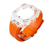 GAOJUDAF 1piece Transparent Case for DW5600 GW5000/5035 Series, Fluororubber Strap Watch Modification Accessory(Orange,5035)