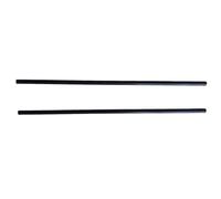 GAOJUDAF 2pcs Hollow Straight Fiber Rods, Length 500mm Straight Carbon Black Tube for DIY Quadcopter Arm(10x6mm)