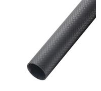 GAOJUDAF 2pcs Matte Face Twill Fiber Hollow Tubes 600mm, 3K Hardness Composite Carbon Material Matte Plain Pipes(25x22mm)