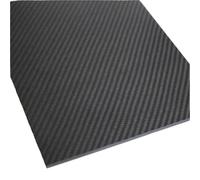 GAOJUDAF 300mm Carbon Fiber Plate Matte, 400mm Model Making Carbon Square Sheet Black Twill Panel 1 piece(3mm)