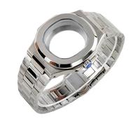 GAOJUDAF 40mm Case Sapphire Glass Fit NH36 NH38 Movement, 29.8mm Dial Mechanical Watch Case Shell 316L 1piece(Silver)