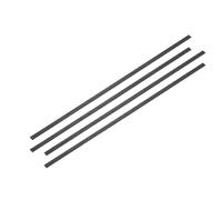 GAOJUDAF 4pcs 500mm Solid Rod Sheet Fiber Shape Flat Strips, Precision Pultruded Strips for Industrial(1.2X7MM)