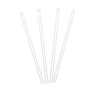 GAOJUDAF 5pcs 10pcs Round Head Glass Stirring Rods Borosilicate, Solid Lab Sticks Bars Clear Thickened(6x300mm)