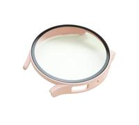 GAOJUDAF PC Case Smart Watch Accessory for Watch 7/6, Robust Tempered Glass Screen Protector Case Cover 1piece(Pink Sand,40mm*7)