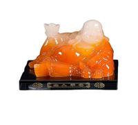 GAOJUNAN Buddha Statue,Zen Altars, 5.5inch Sitting Laughing Buddha Happy Statue Figurines Wealth And Good Luck For Home Office Car Décor Desk Shelf Decoration(C)