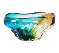 GAOJUNAN Fruit Bowl Snack Modern Stained Glass Fruit Bowl Home Living Room Art Table Candy Storage Decorative Table Décor