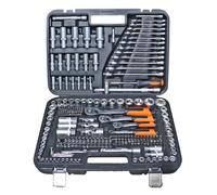 GAOJUNAN Mechanic Tools for DIY 219PCS Socket Set 1/2'' 1/4'' 3/8'' Drive Ratchet Wrench Hand Tool Auto Repa Home Garage Use
