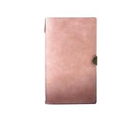 GAOJUNAN Notebook Work Writing A6 Strappy Diary Retro Journal Portable Business Office Notebook Office Supplies(Pink)