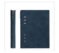 GAOJUNAN Notebook Work Writing Leather Writing Journal Refillable Personal For Men&Women,Travellers,Writers Poets, As A Diary Or Life Planner Office Supplies(D)