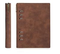 GAOJUNAN Notebook Work Writing Leather Writing Journal Refillable Personal For Men&Women,Travellers,Writers Poets, As A Diary Or Life Planner Office Supplies(C)