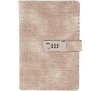 GAOJUNAN Notebook Work Writing Notebook A5 Journal With Combination Lock, PU Leather Multi Color Office Supplies(D)
