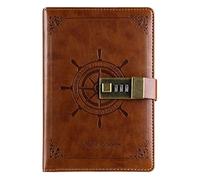 GAOJUNAN Notebook Work Writing Password Thickening Female With Stationery Notebook Diary Learning Work Manual Business Write Paper Tabs Office Supplies(C)