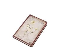 GAOJUNAN Notebook Work Writing Retro Pattern Jingu Dream Falling Flower Cloth Creative European Style Student Notepad Hard Surface Notebook Diary Book Office Supplies(B)