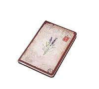 GAOJUNAN Notebook Work Writing Retro Pattern Jingu Dream Falling Flower Cloth Creative European Style Student Notepad Hard Surface Notebook Diary Book Office Supplies(D)