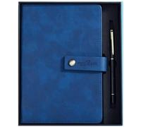 GAOJUNAN Notebook Work Writing Thick Classic Notebook With Pen Ring-A5 Hardcover Writing With Gift Box, With Bookmark Bar, Large Capacity, 240 Pages Journal Office Supplies(E)