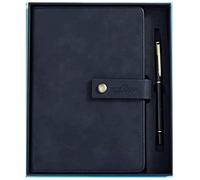 GAOJUNAN Notebook Work Writing Thick Classic Notebook With Pen Ring-A5 Hardcover Writing With Gift Box, With Bookmark Bar, Large Capacity, 240 Pages Journal Office Supplies(A)