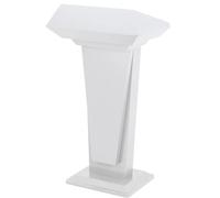 GAOJUNAN Pulpit Stand for Church, Podium Stand Metal Lecterns Portable Church Pulpits School Seminar Presentation Teacher Speaking Reading Table(White)