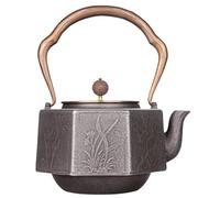 GAOJUNAN Teaware 1.2L Cast Iron Kettle Pot Inside And Outside Uncoated Original Iron Pot Handmade Iron Chinese Style Iron Pot Loose Tea Maker