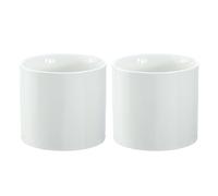 Gaolinci 2 Pcs Simple White Ceramic Mouthwash Cups, Bathroom Brushing Cup, 8 Oz