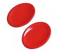 Gaolinci 2pcs Red Soap Box, Bathroom Ceramic Soap Dish