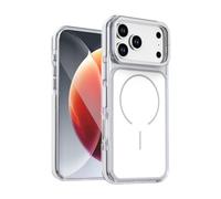 GAOLINGS EU Fashion Magnetic Phone Case for iPhone 17/17 Pro Max/17/16series, Shockproof Anti-Slip Industrial Design Cover with Aluminum Buttons,16 pro max case 122(White,17ProMax)