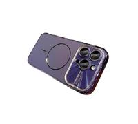 GAOLINGS EU Large Window Phone Case, Camera Protective Cover Magnetic Phone Case for iPhone17/pro/max small magnetic Circle,Shockproof Glossy Shell,colorfull Protective Cover 11(Purple,16PIUS)