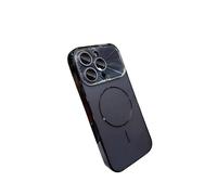 GAOLINGS EU Large Window Phone Case, Camera Protective Cover Magnetic Phone Case for iPhone17/pro/max small magnetic Circle,Shockproof Glossy Shell,colorfull Protective Cover 11(Black,16PIUS)
